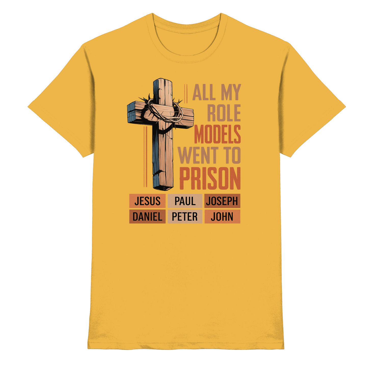 All My Role Models Went to Prison  | Christliches Design - Premium Shirt