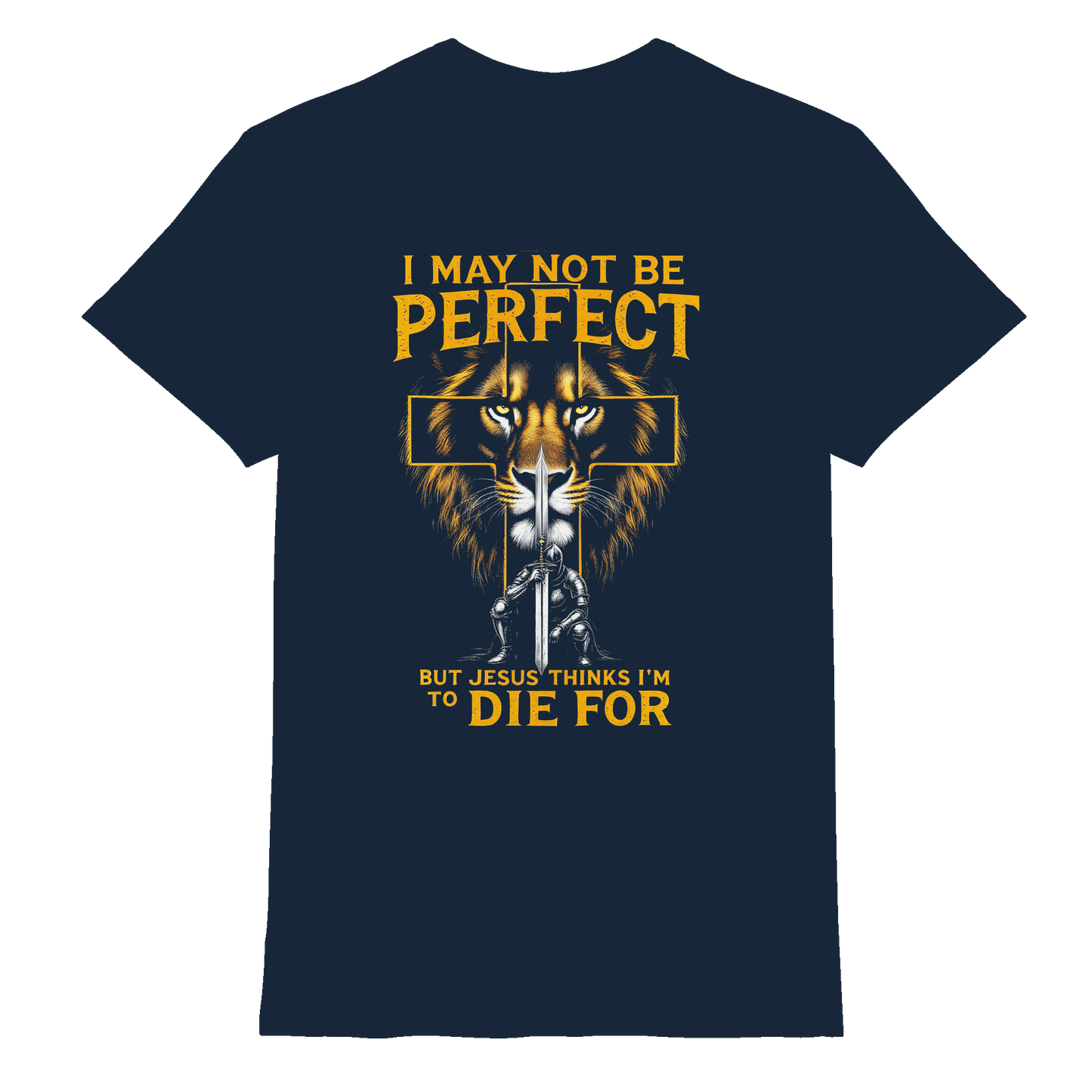 I May Not Be Perfect, But Jesus Thinks I’m to Die For | Christliches Design mit Botschaft der Gnade - Premium Shirt