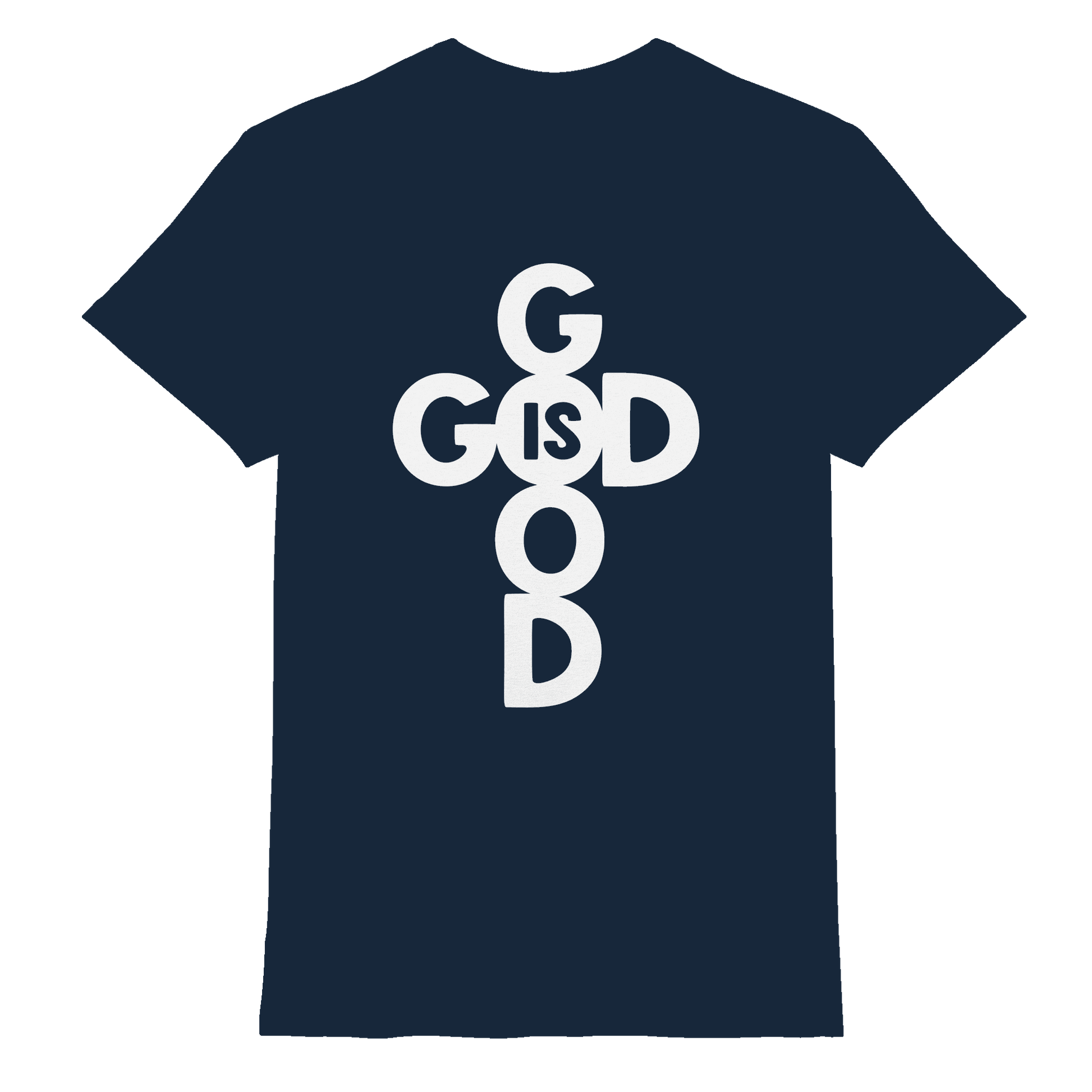 God is Good | Christliche Kleidung & Geschenke im Kreuz-Design - Premium Shirt