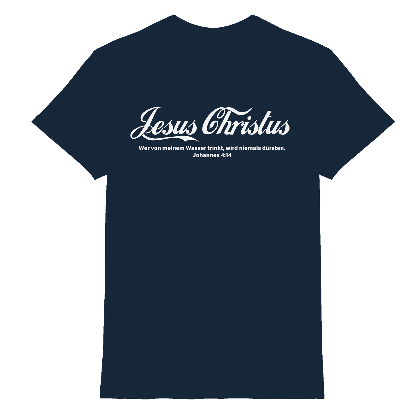 Jesus Christus – Johannes 4,14 | Christliches Statement Design „Lebendiges Wasser“ - Premium Shirt
