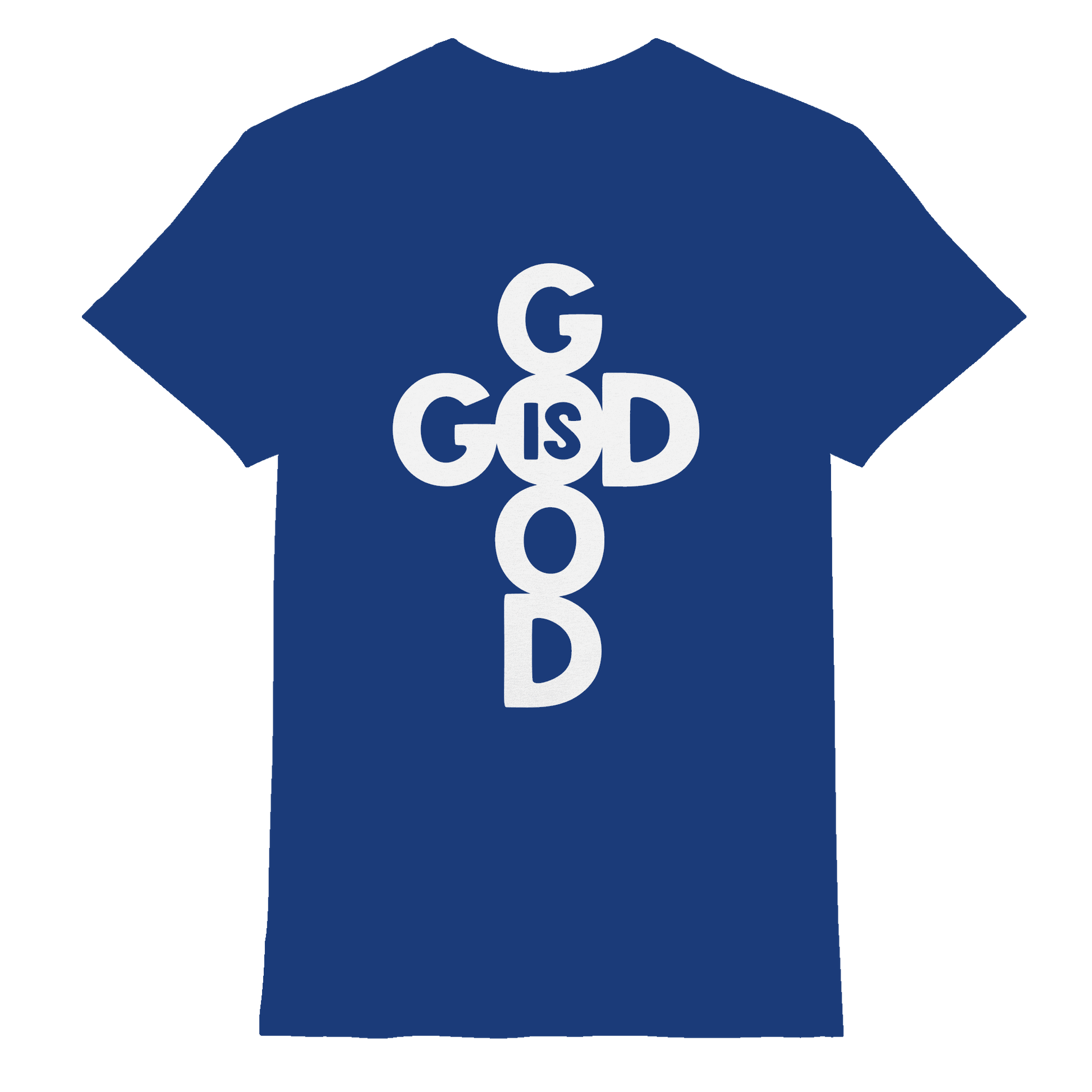 God is Good | Christliche Kleidung & Geschenke im Kreuz-Design - Premium Shirt