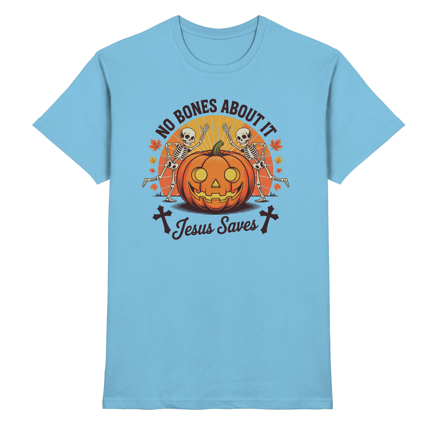 No Bones About It – Jesus Saves | Christliche Kleidung & Geschenke zu Halloween - Premium Shirt