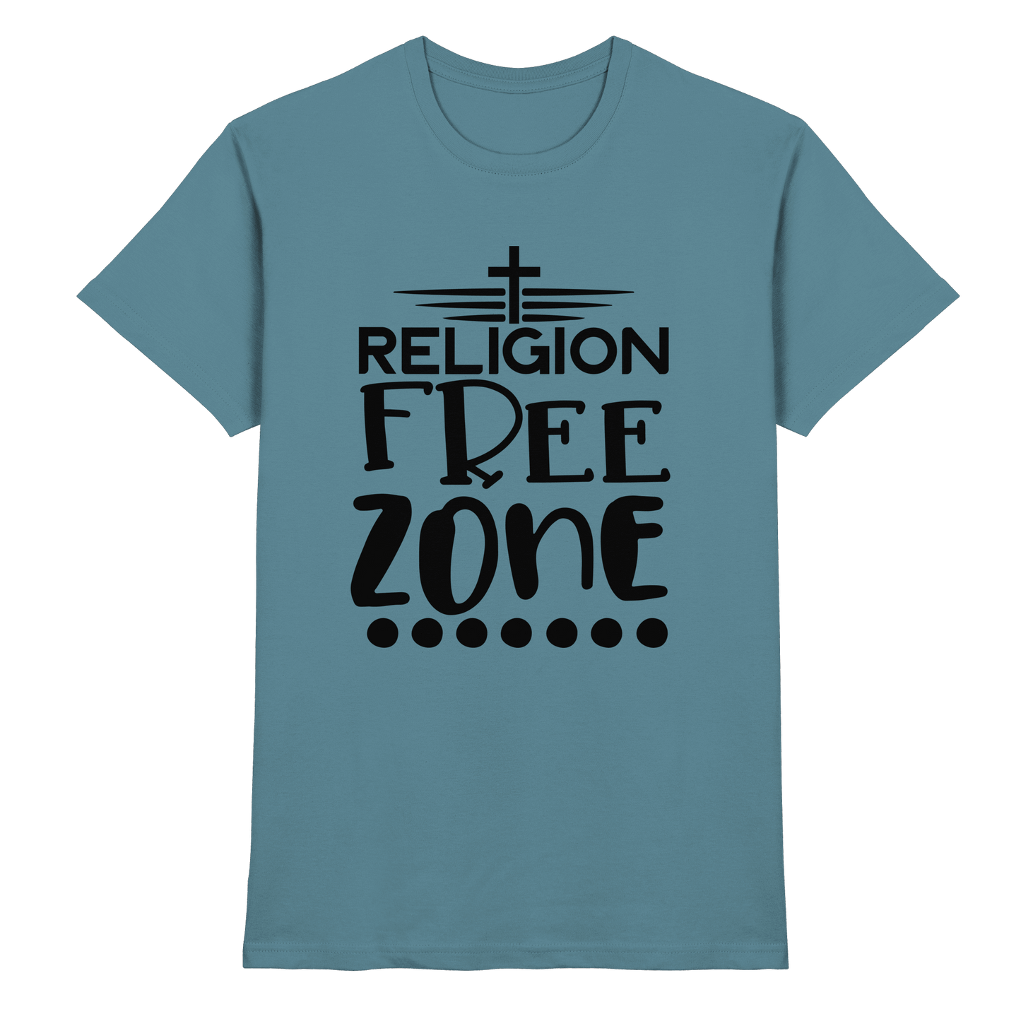 Religion Free Zone | Christliche Kleidung & Geschenke mit Botschaft - Premium Shirt