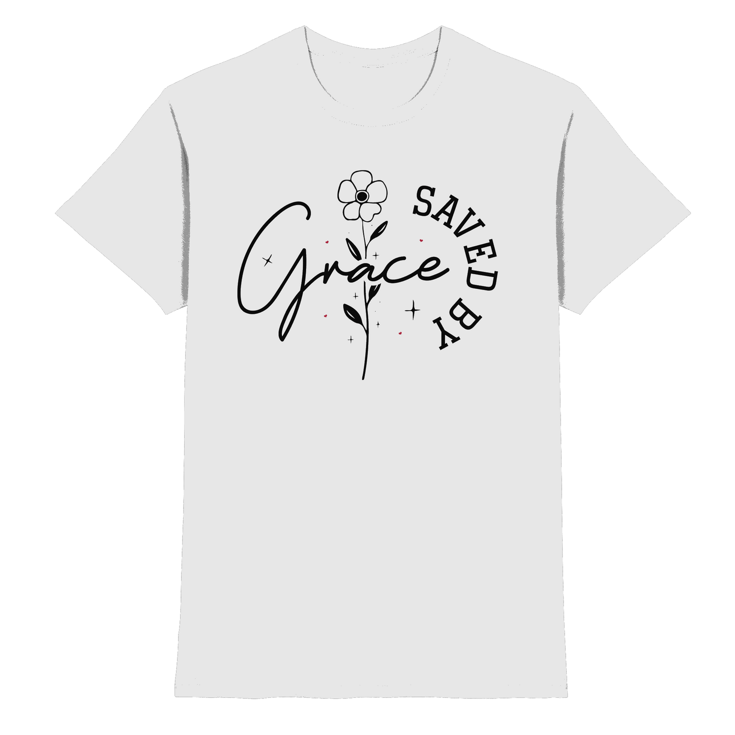 Saved by Grace – ein schlichtes Design mit tiefer Botschaft - Premium Shirt