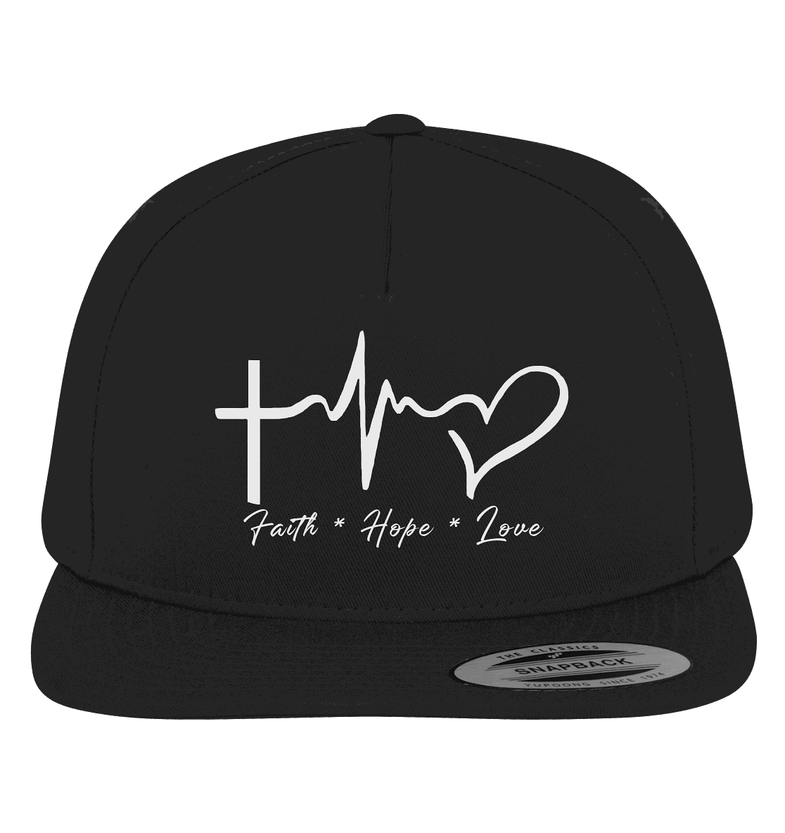 Faith * Hope * Love - Premium Snapback - GfoitMa - Black / Black / One Size