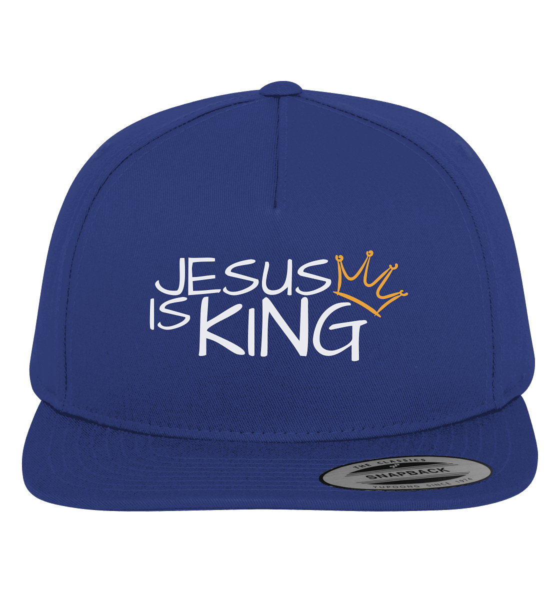 Jesus is King – Eine kraftvolle Botschaft des Glaubens | Christliche Kleidung - Premium Snapback