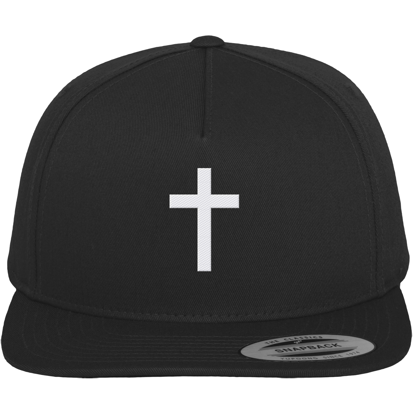 Cross embroidered – simple design with deep meaning (embroidery) - Premium Snapback
