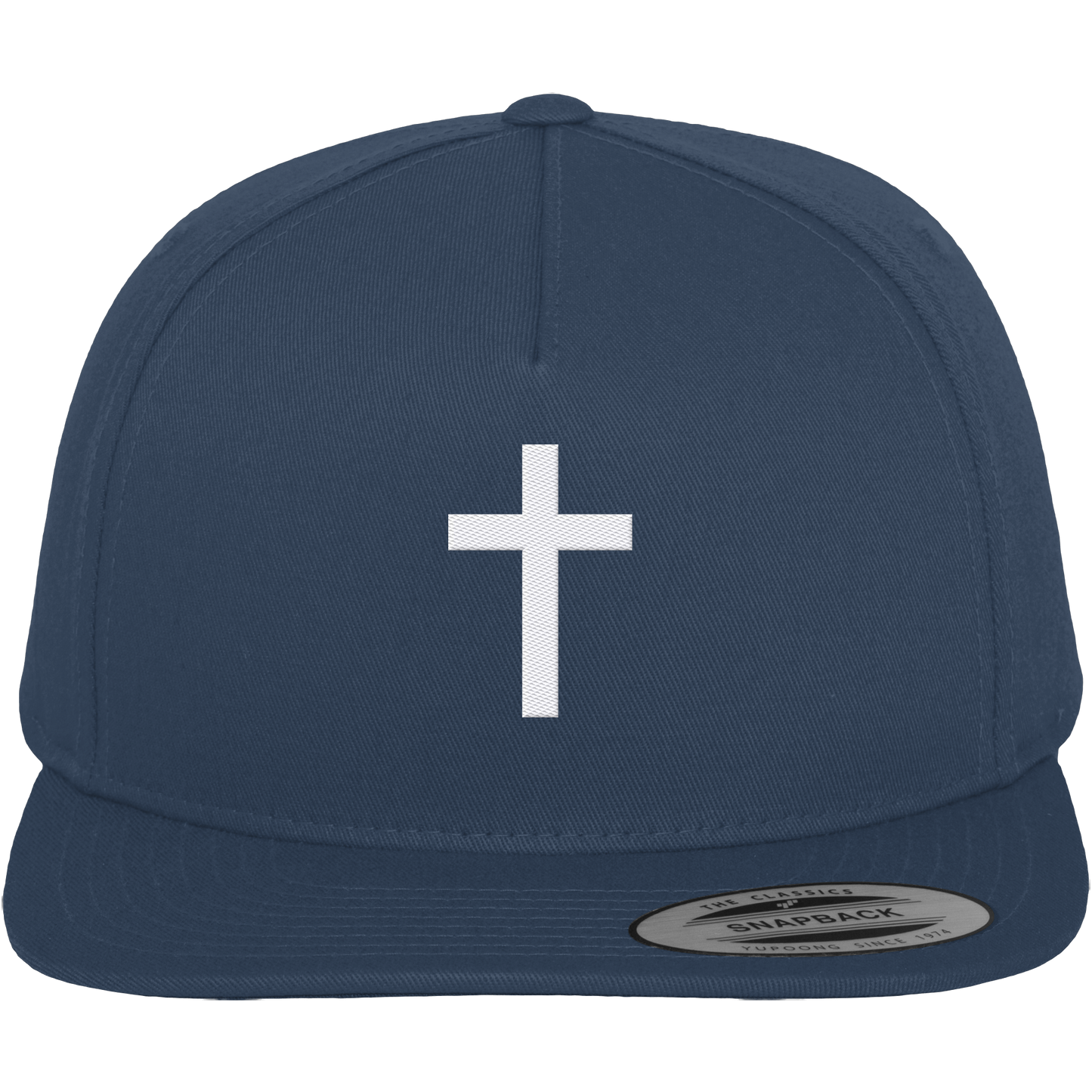 Cross embroidered – simple design with deep meaning (embroidery) - Premium Snapback