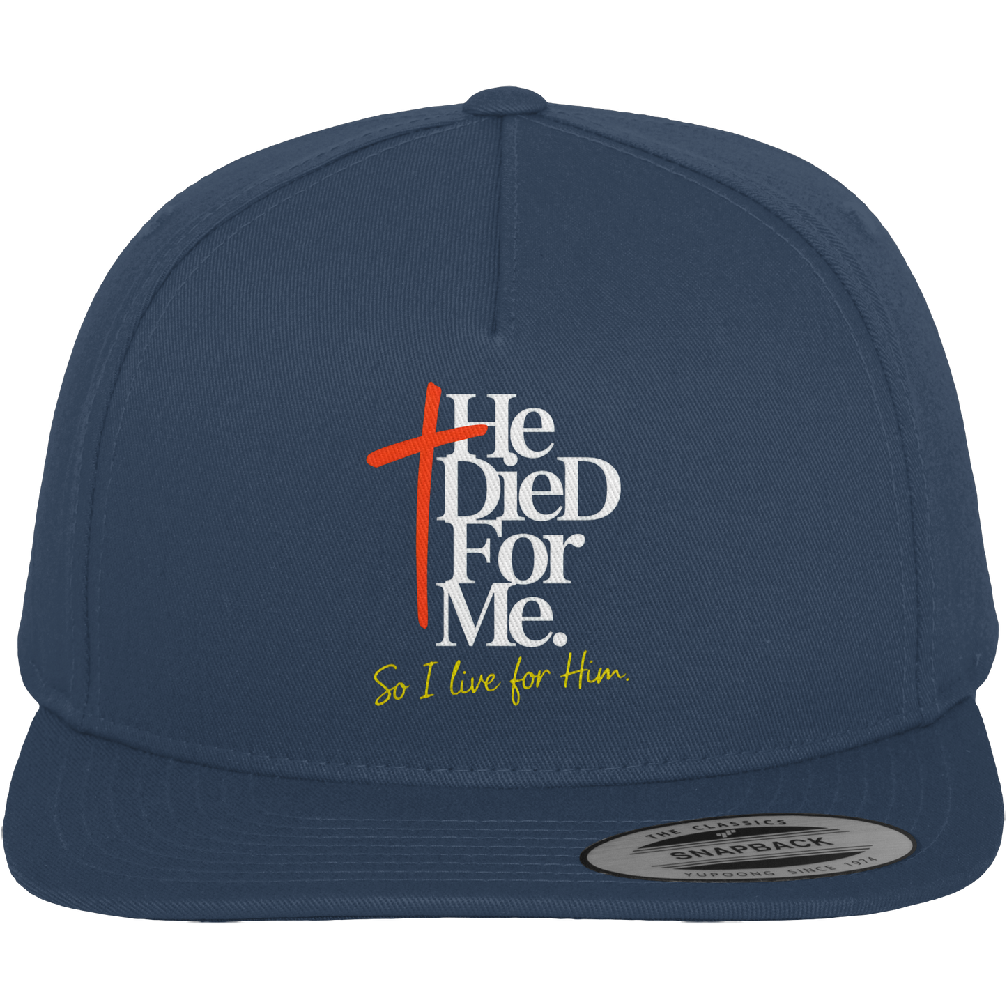 He Died for Me – Christliches Design mit Statement - Premium Snapback