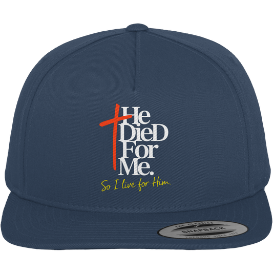 He Died for Me – Christliches Design mit Statement - Premium Snapback