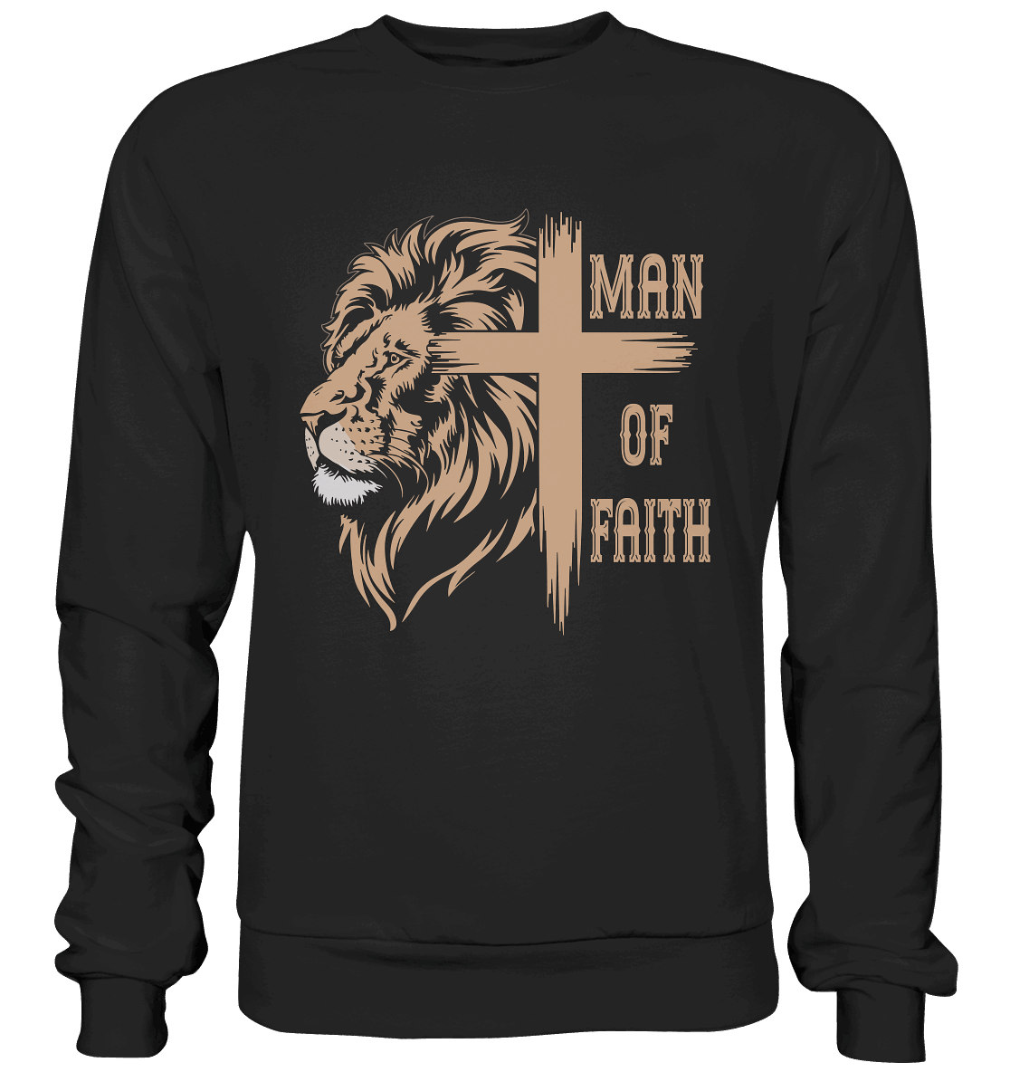 Man of Faith | Christliche Designs - Premium Sweatshirt