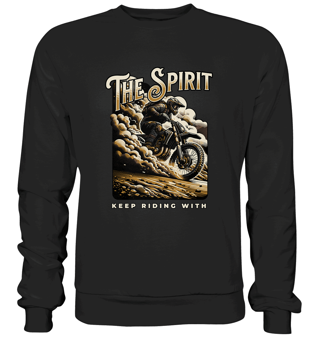 Keep Riding with the Spirit | Christliche Kleidung & Geschenke im Motocross-Design - Premium Sweatshirt