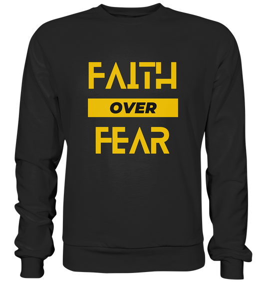 Glaube über Angst - Premium Sweatshirt