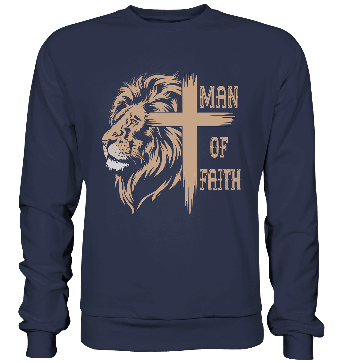Man of Faith | Christliche Designs - Premium Sweatshirt