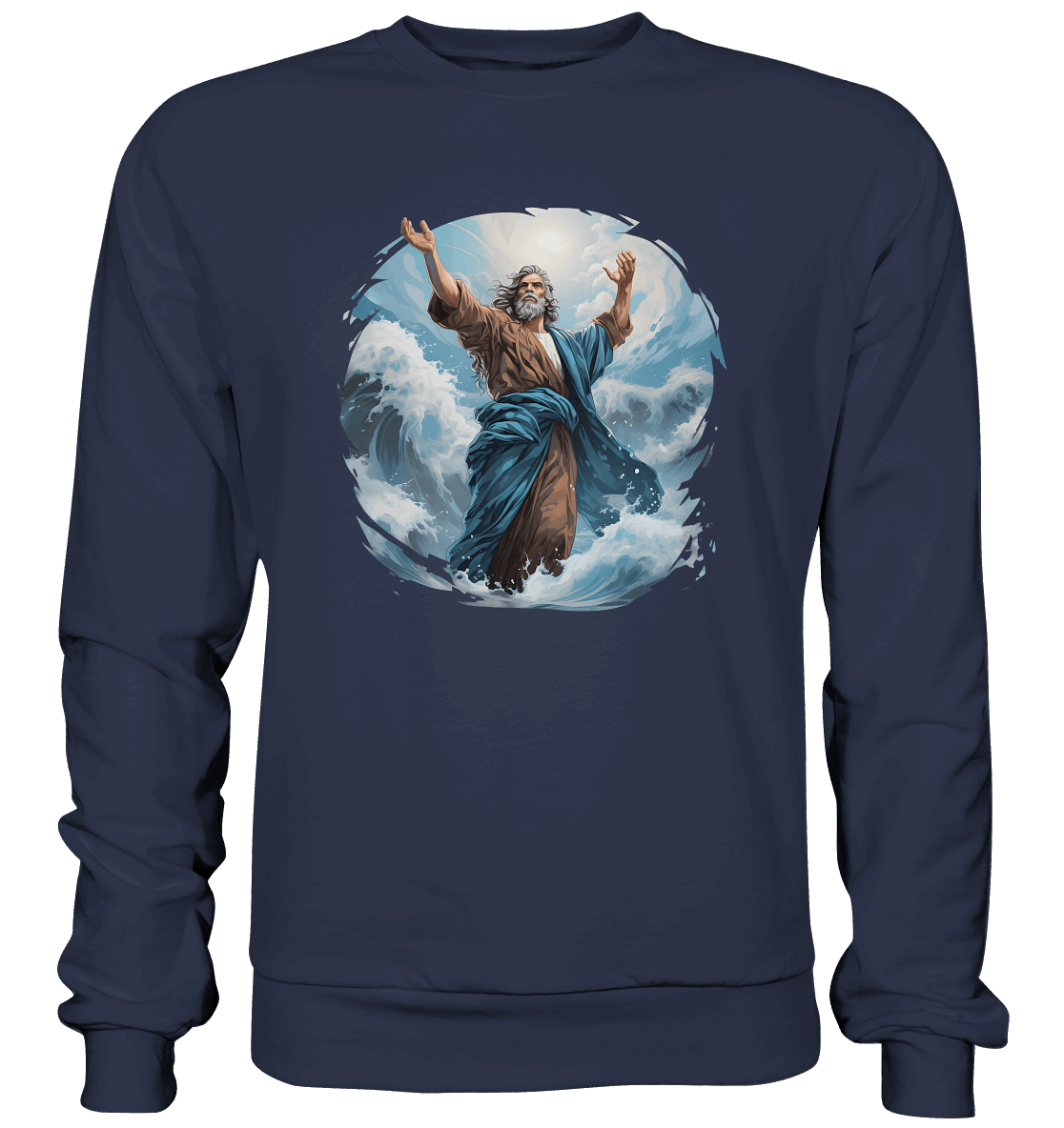 Moses – Glaube, der das Meer teilt | Christliche Kleidung - Premium Sweatshirt