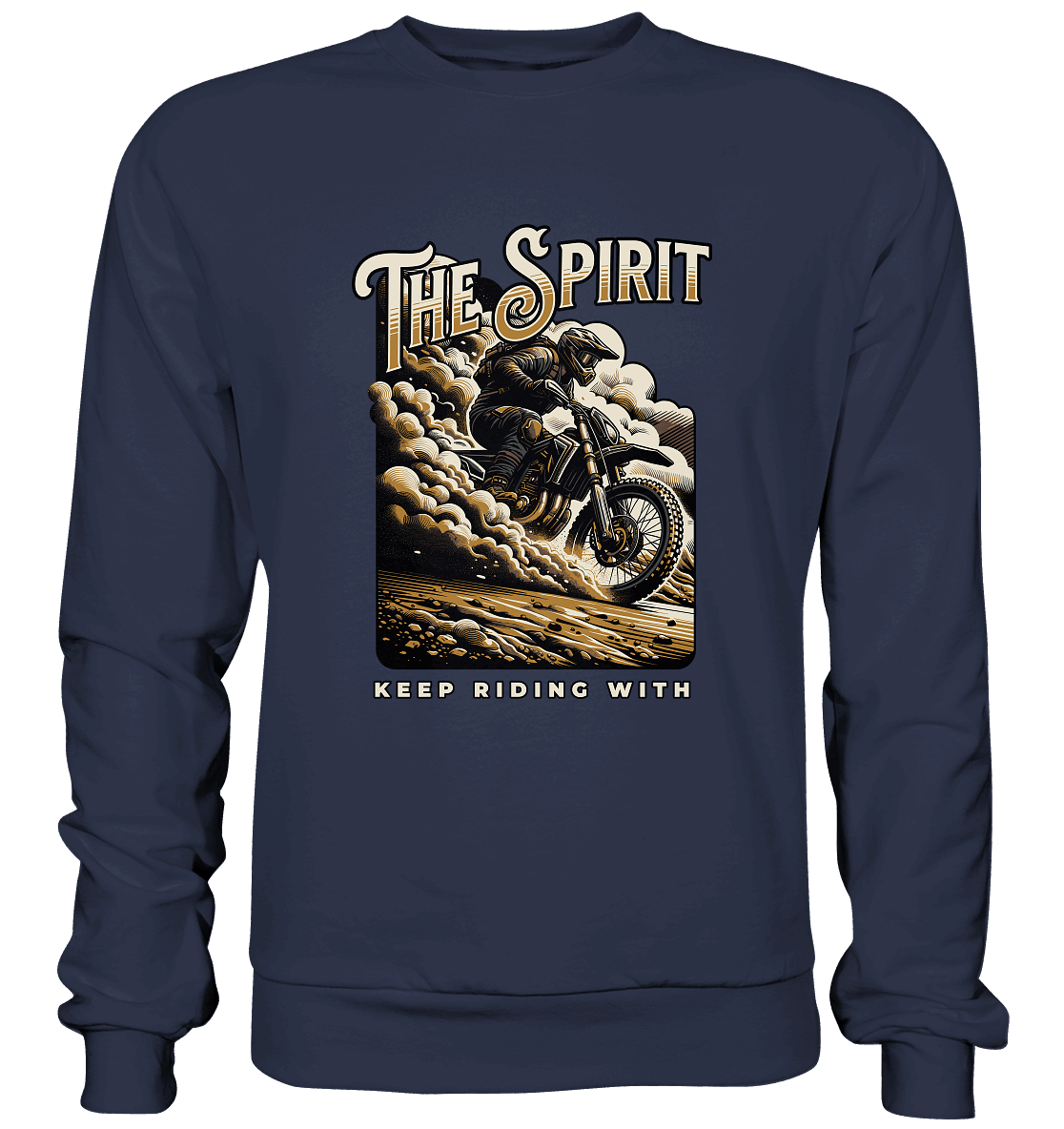 Keep Riding with the Spirit | Christliche Kleidung & Geschenke im Motocross-Design - Premium Sweatshirt