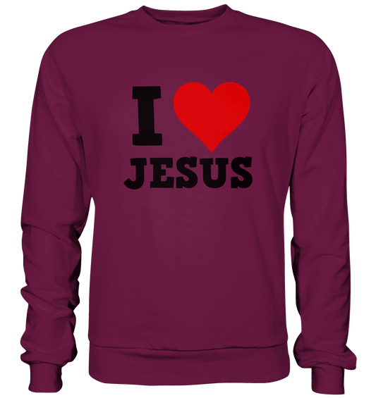 I Love Jesus - Premium Sweatshirt