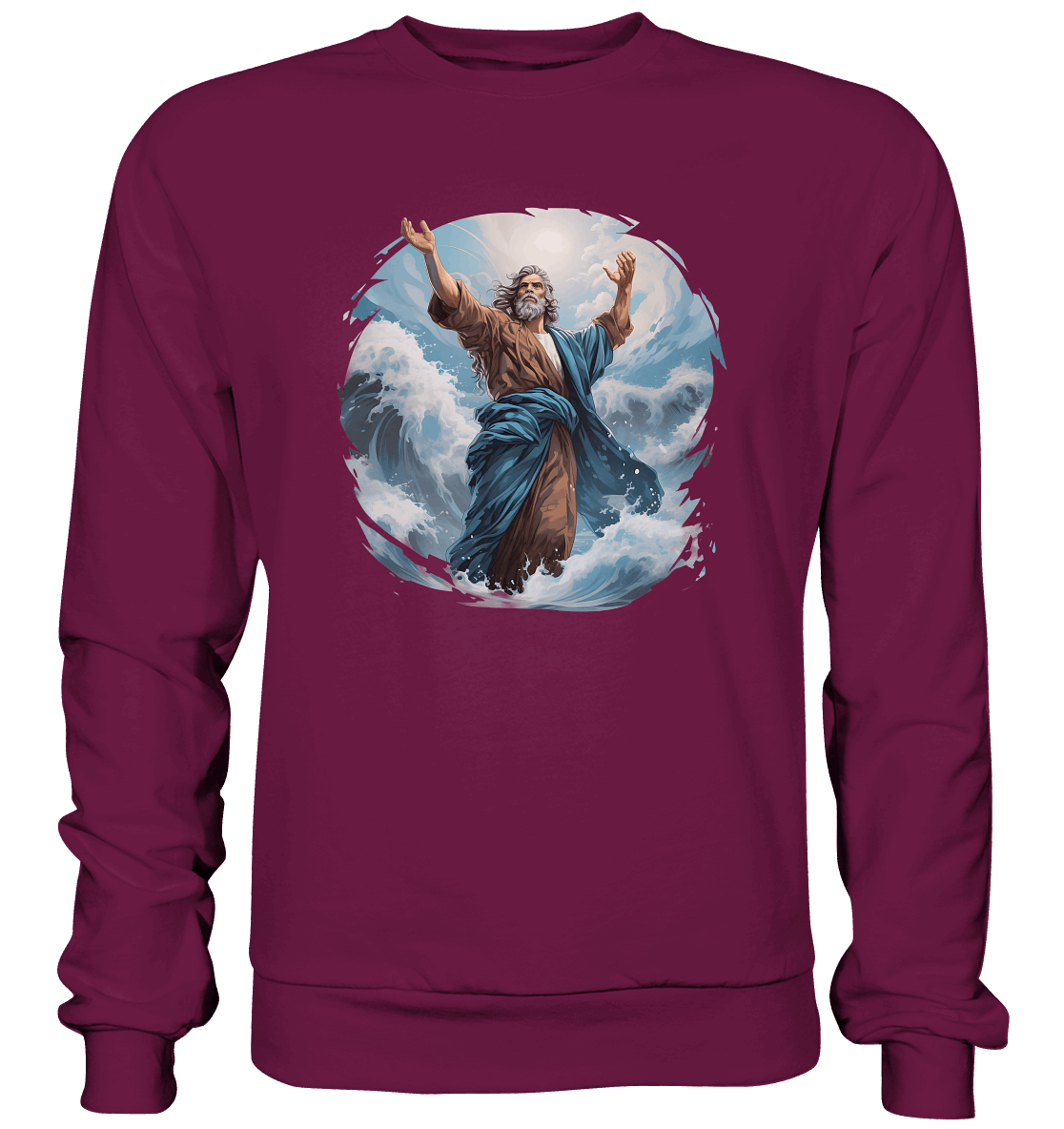 Moses – Glaube, der das Meer teilt | Christliche Kleidung - Premium Sweatshirt