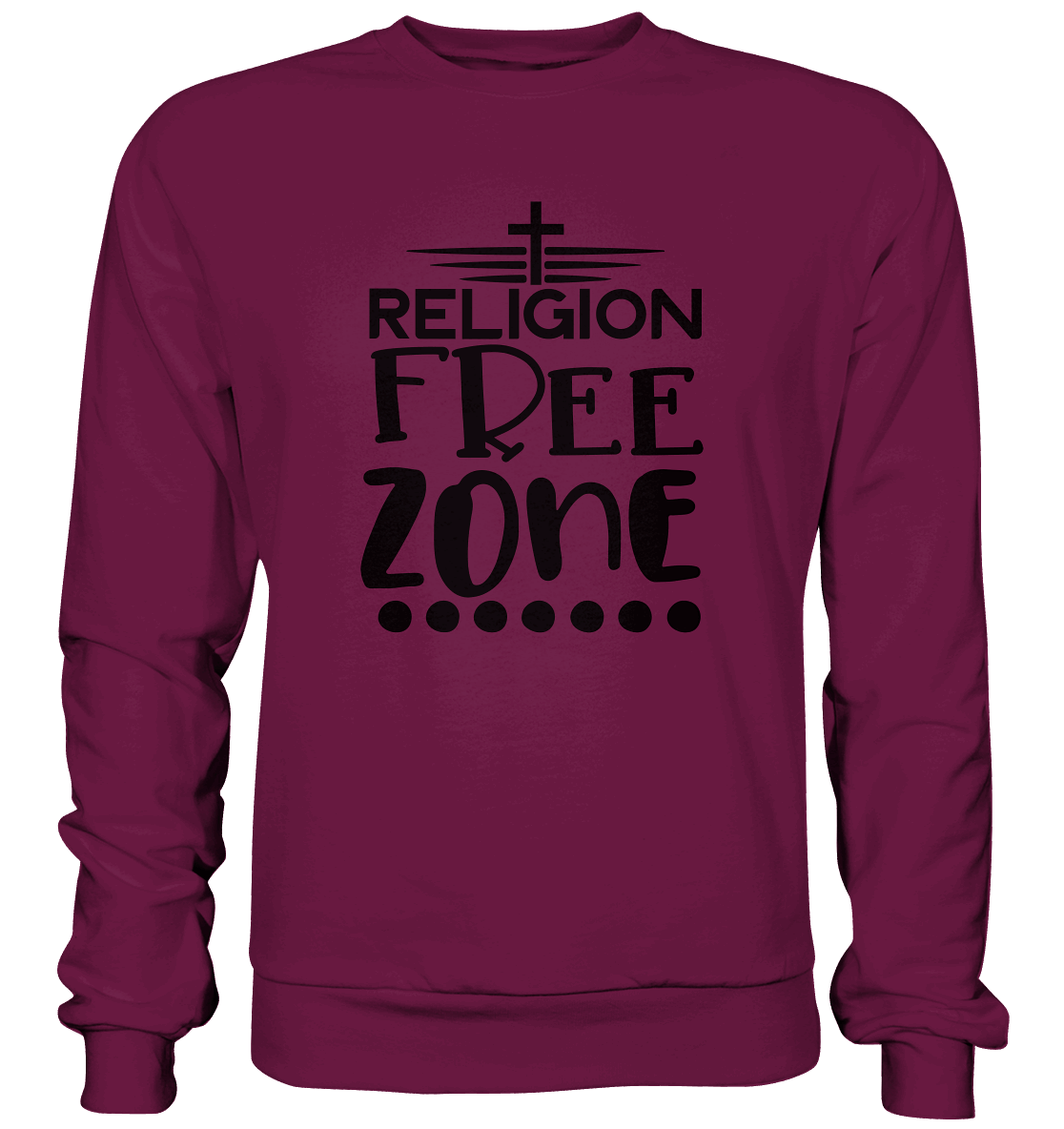 Religion Free Zone | Christliche Kleidung & Geschenke mit Botschaft - Premium Sweatshirt