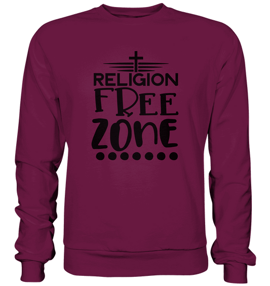 Religion Free Zone | Christliche Kleidung & Geschenke mit Botschaft - Premium Sweatshirt