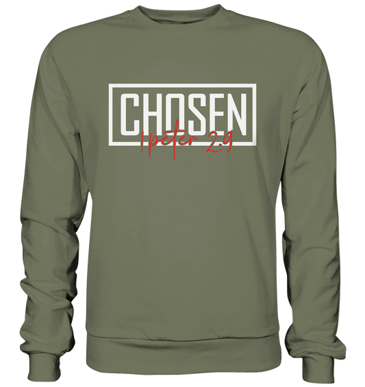 Chosen – 1. Petrus 2:9 – Auserwählt und berufen | Christliche Produkte - Premium Sweatshirt