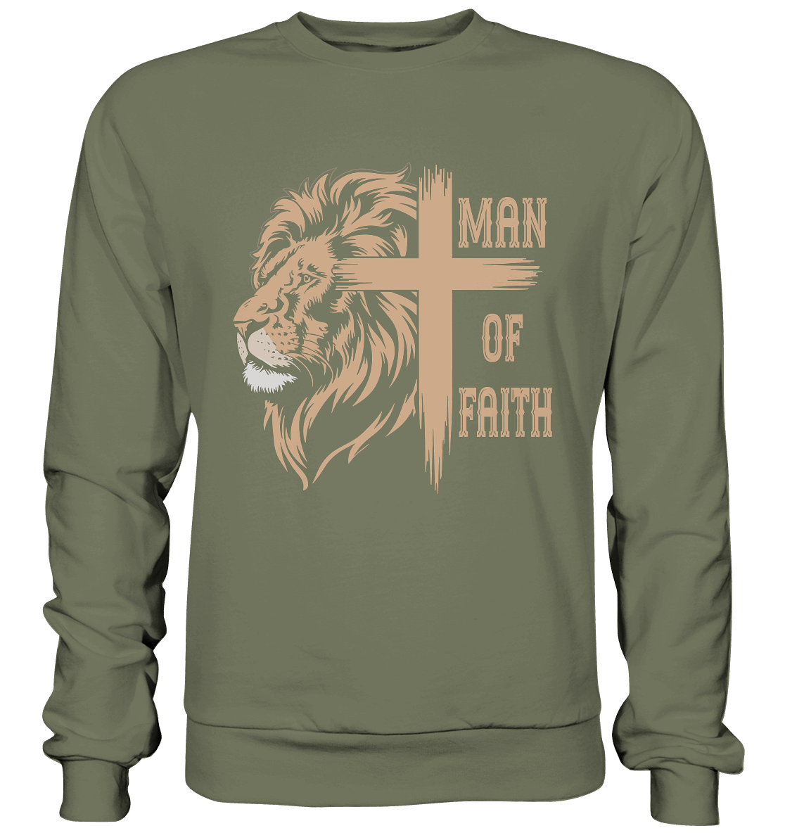 Man of Faith | Christliche Designs - Premium Sweatshirt
