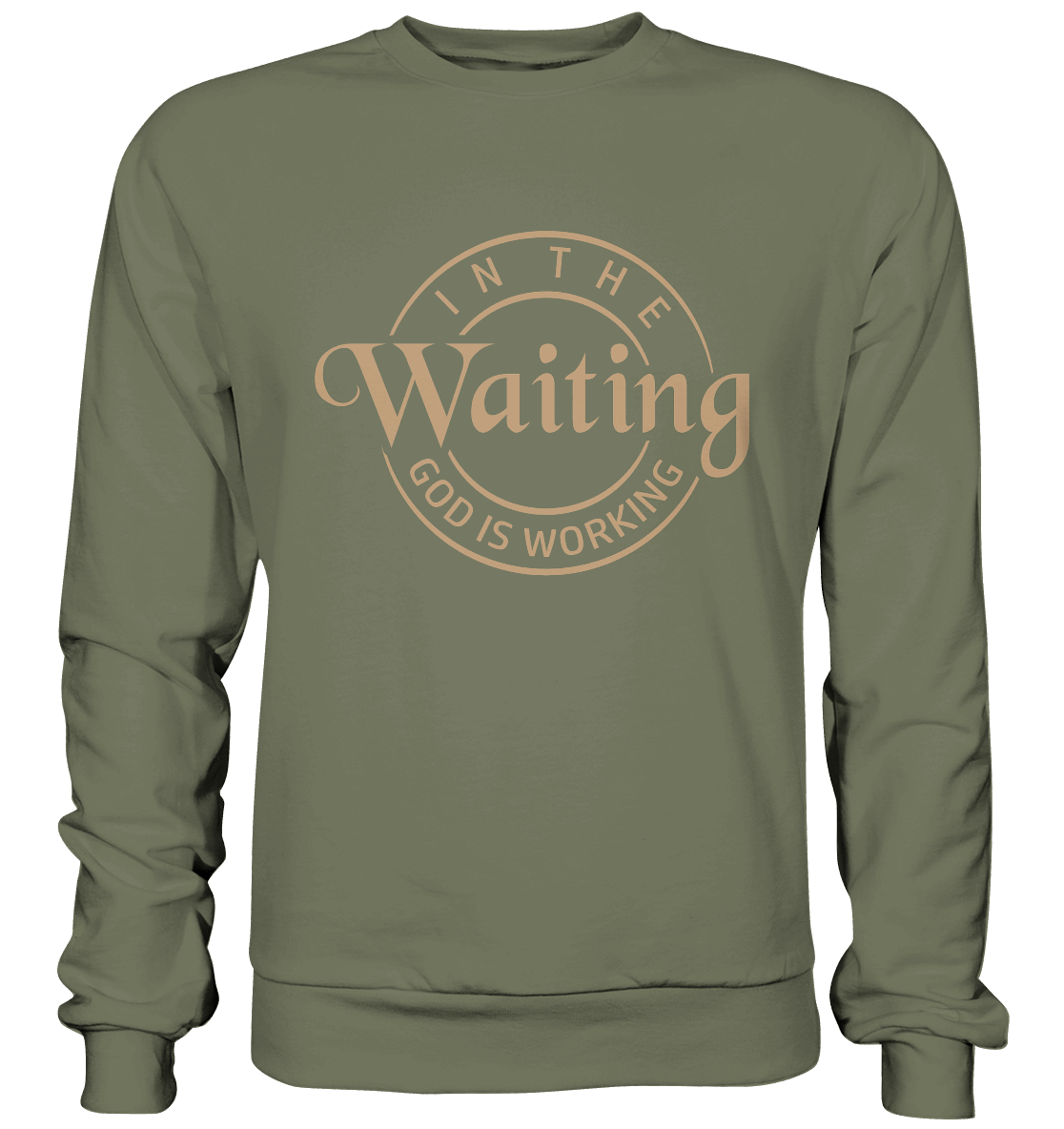 Im Warten wirkt Gott - Premium Sweatshirt