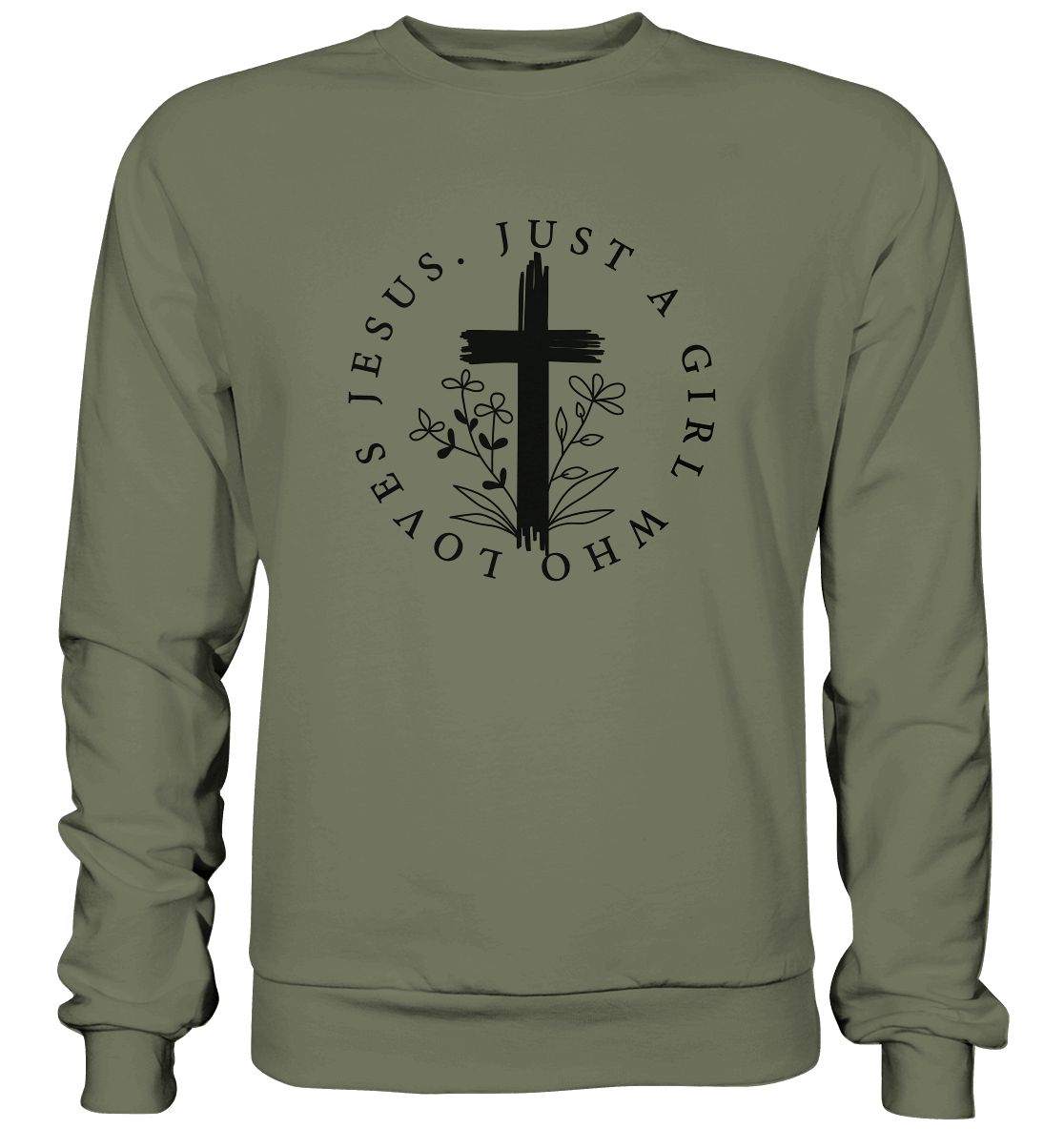 Just a girl who loves Jesus - Premium Sweatshirt