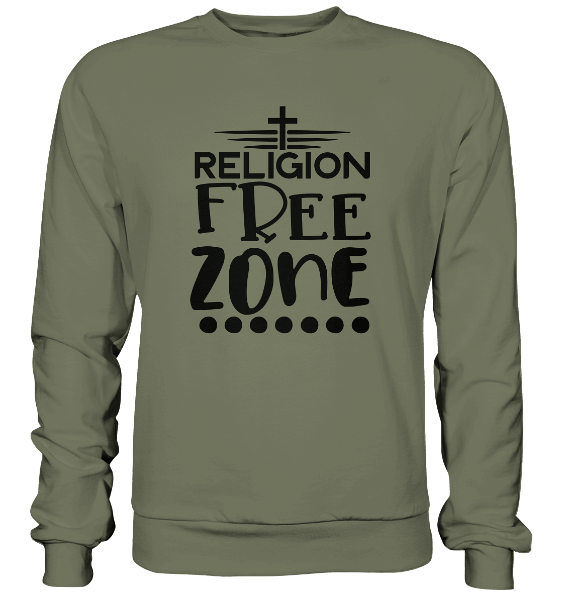 Religion Free Zone | Christliche Kleidung & Geschenke mit Botschaft - Premium Sweatshirt