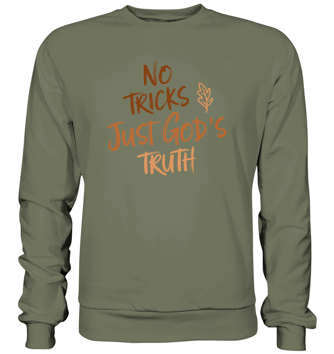 No Tricks – Just God’s Truth | Christliche Kleidung & Geschenke im Retro-Design für Herbst & Halloween - Premium Sweatshirt
