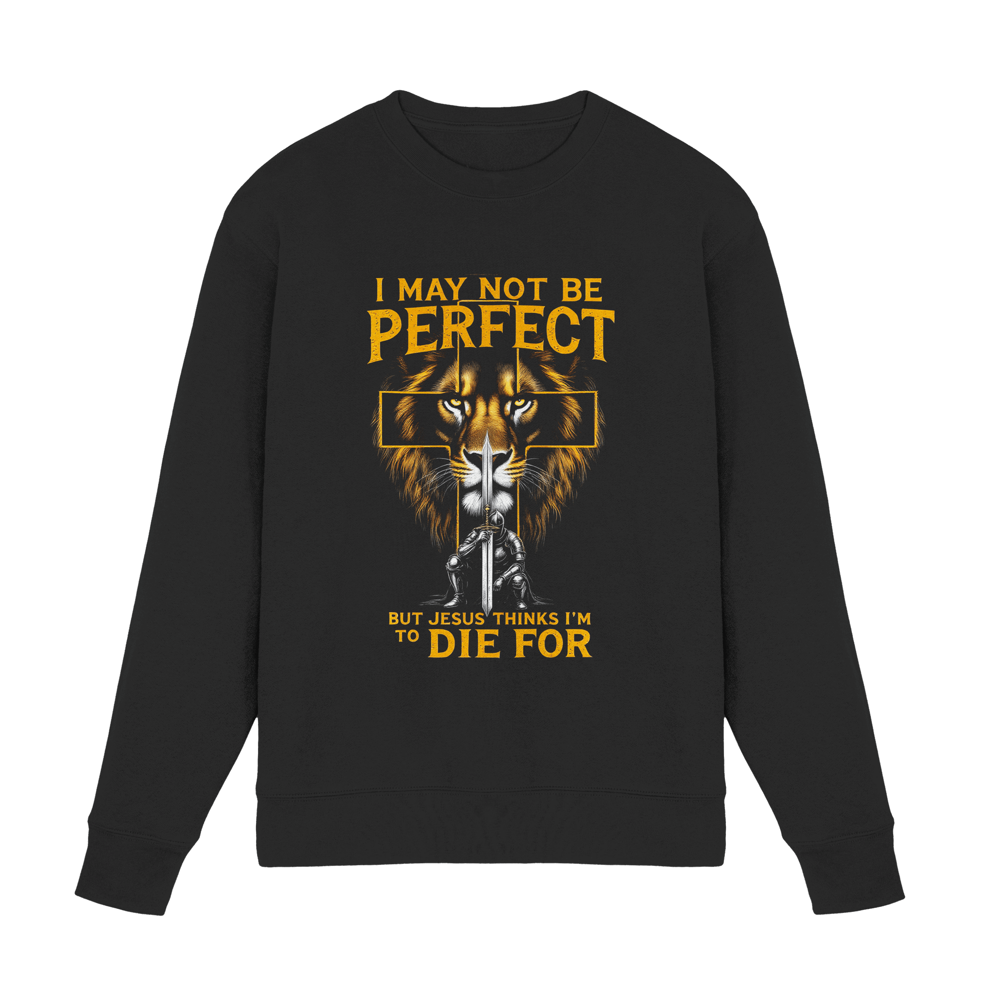 I May Not Be Perfect, But Jesus Thinks I’m to Die For | Christliches Design mit Botschaft der Gnade - Premium Sweatshirt
