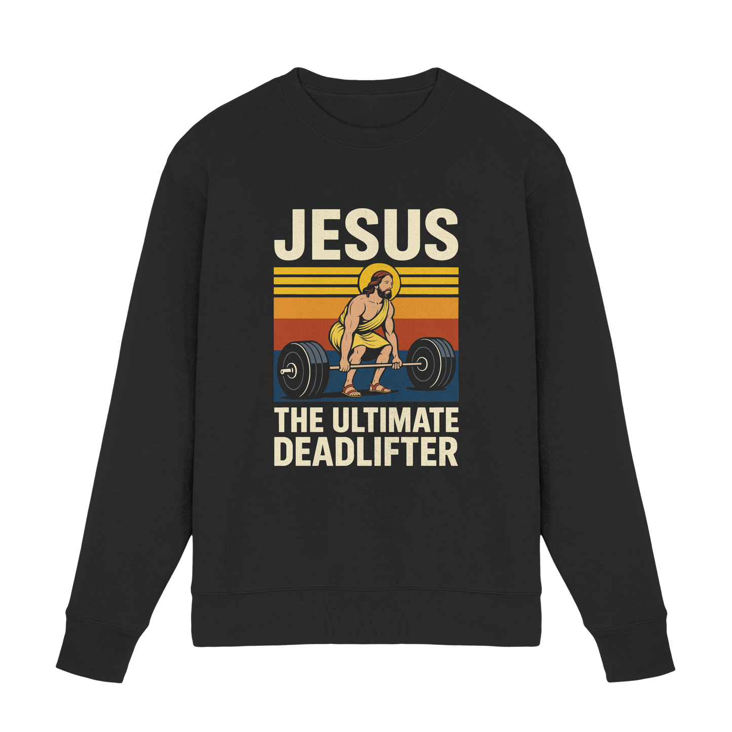 Jesus Deadlifter – Jesus the Ultimate Deadlifter | Christliches Fitness Design - Premium Sweatshirt