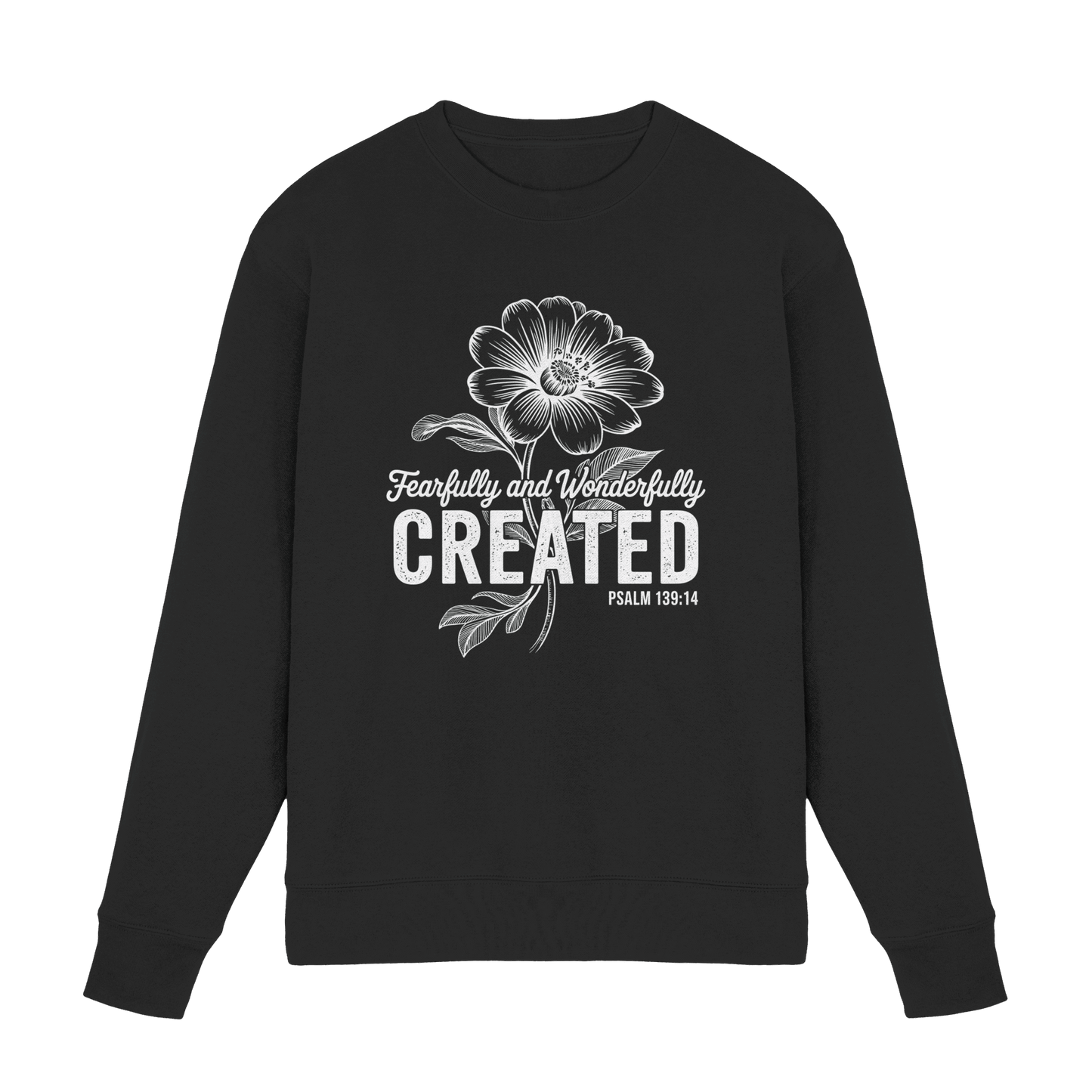 Fearfully and Wonderfully Created – Floral Grace Design - Premium Sweatshirt