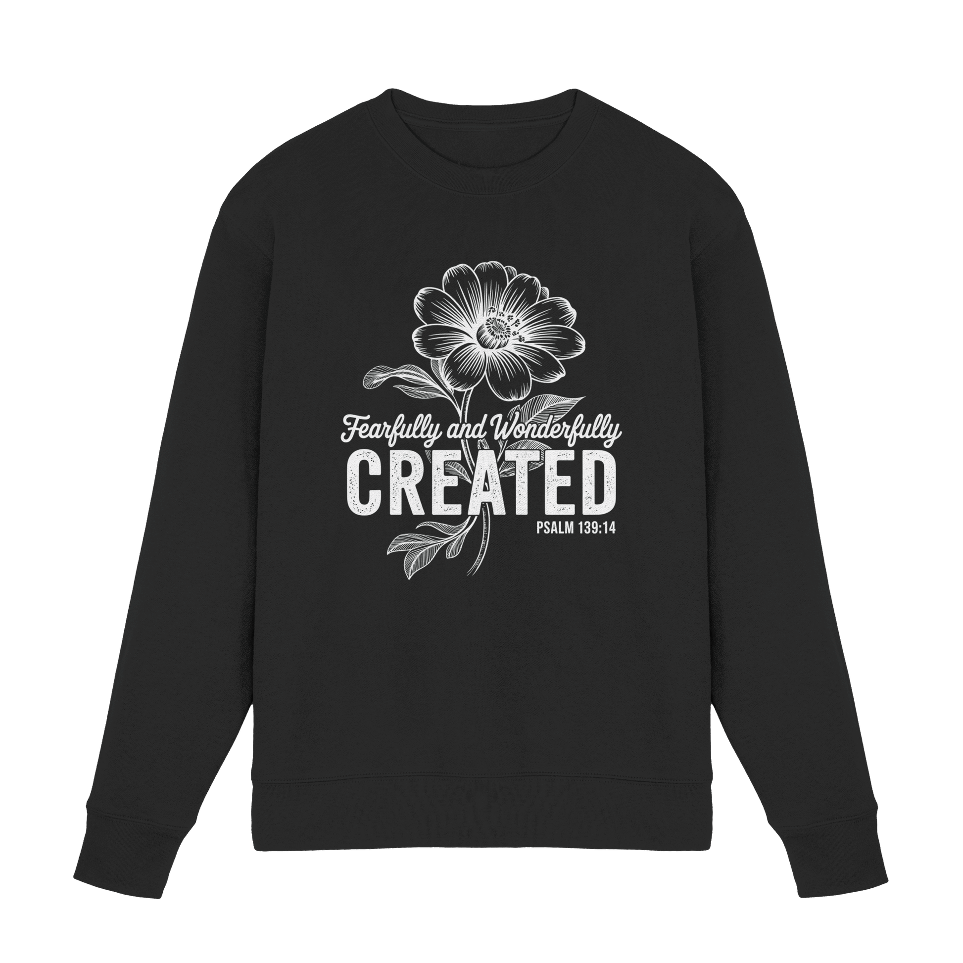 Fearfully and Wonderfully Created – Floral Grace Design - Premium Sweatshirt