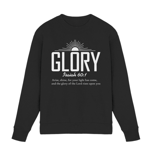 Isaiah 60:1 – Glory | Christliches Design mit Bibelvers - Premium Sweatshirt