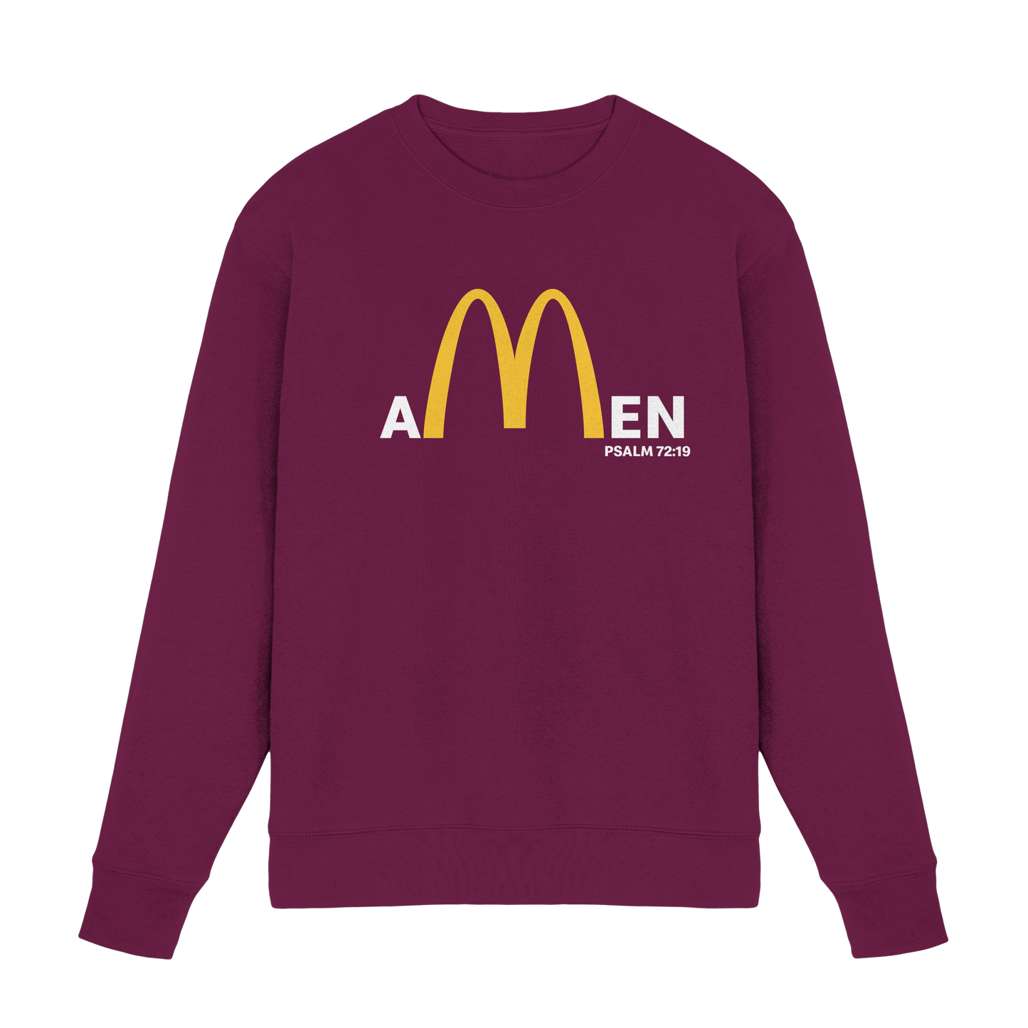 Amen Psalm 72,19 – Christliches Statement Design | Gott sei gepriesen in Ewigkeit - Premium Sweatshirt