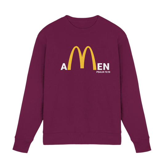 Amen Psalm 72:19 - Christian Statement Design | Blessed Be God Forever - Premium Sweatshirt