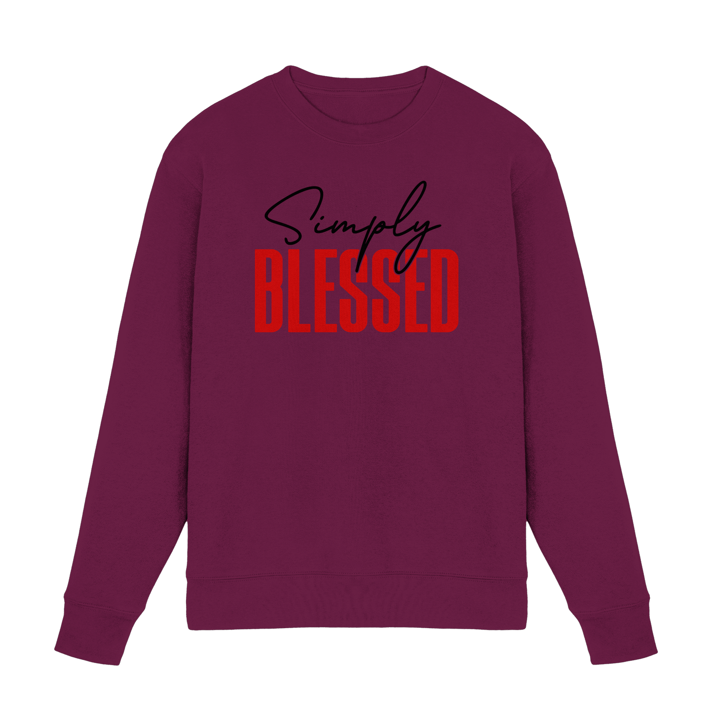 Simply Blessed | Christliches Design mit klarer Botschaft - Premium Sweatshirt