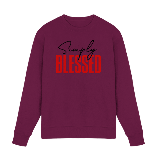 Simply Blessed | Christliches Design mit klarer Botschaft - Premium Sweatshirt