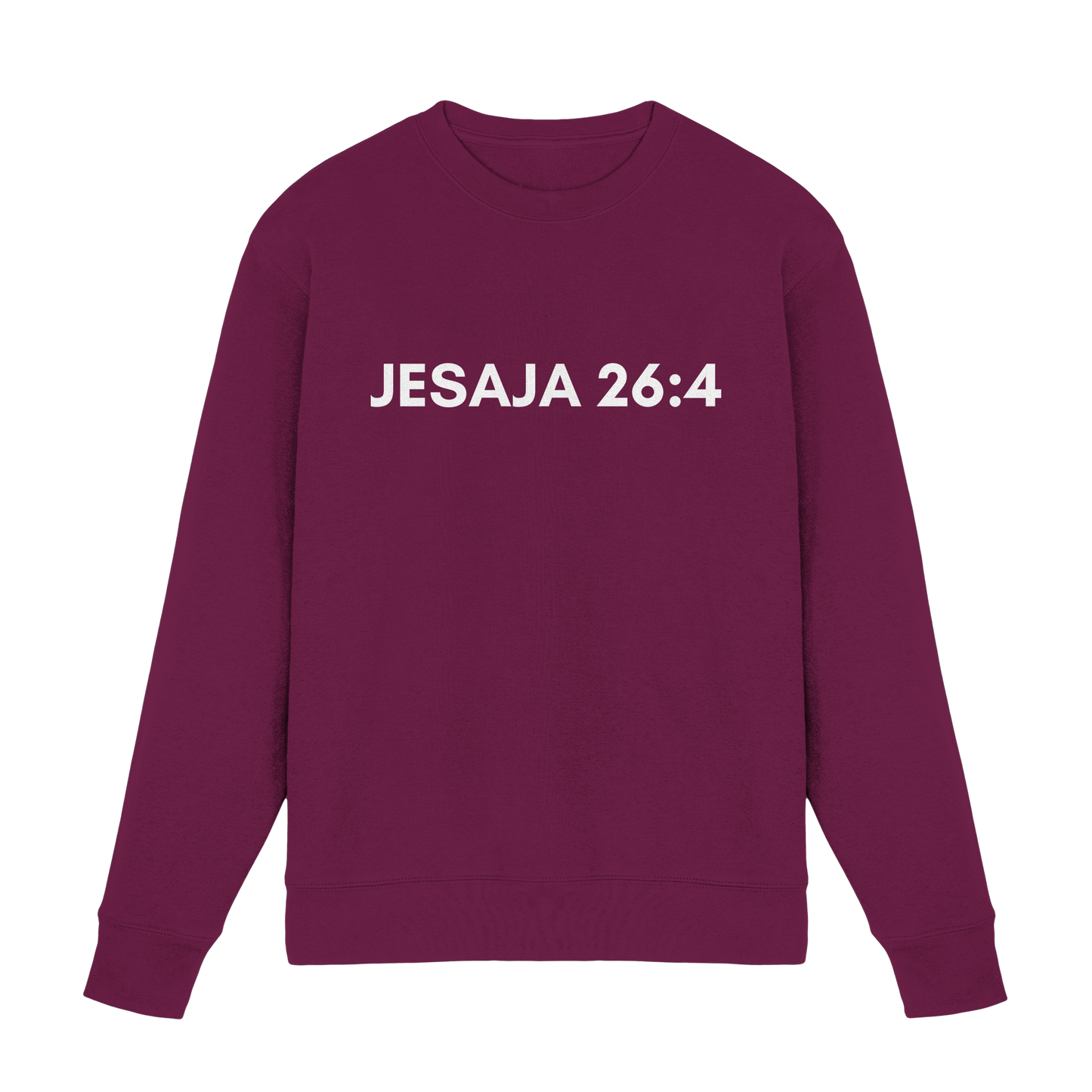 Jesaja 26,4 – Der Herr ist ein ewiger Fels | Christliches Bibelvers Design - Premium Sweatshirt