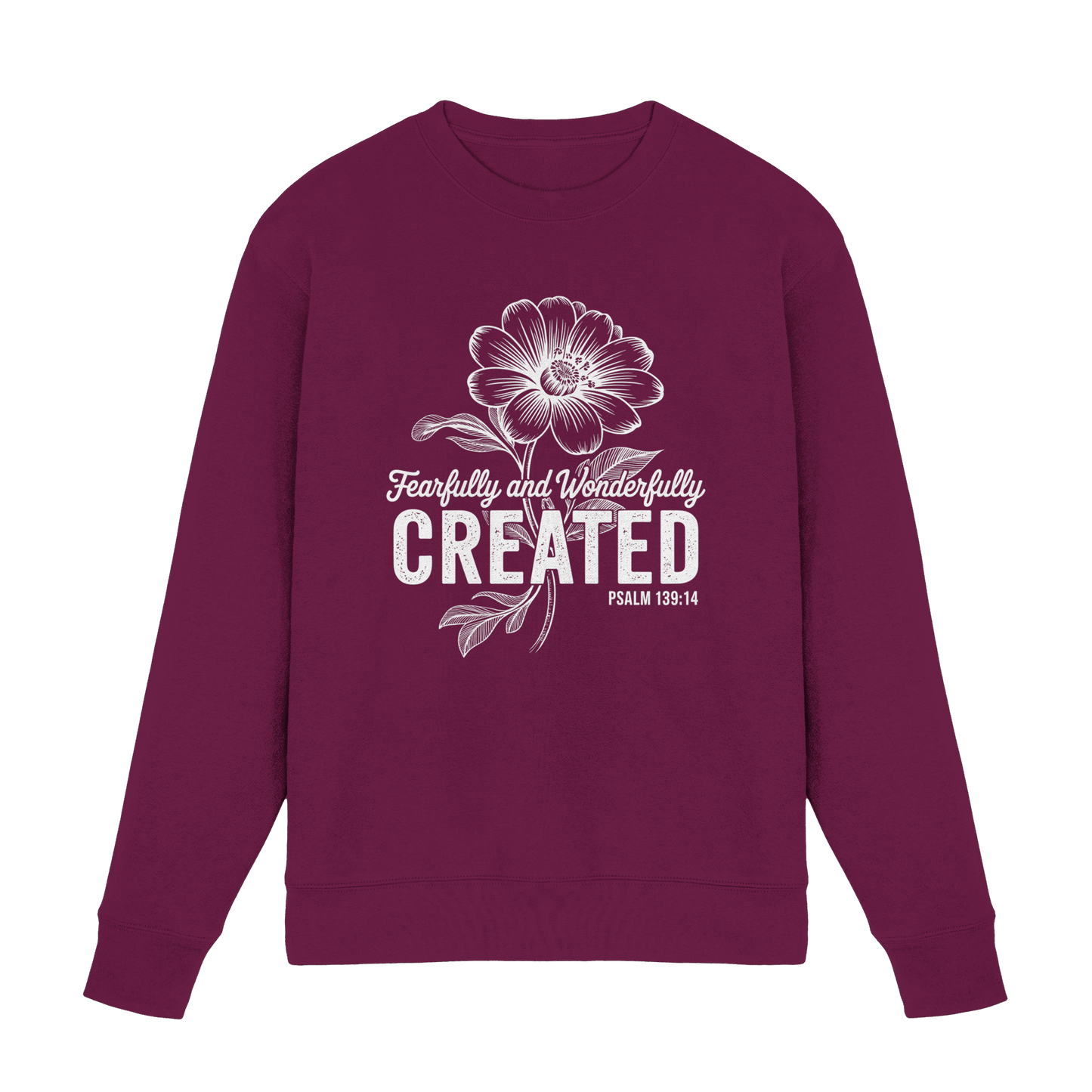 Fearfully and Wonderfully Created – Floral Grace Design - Premium Sweatshirt