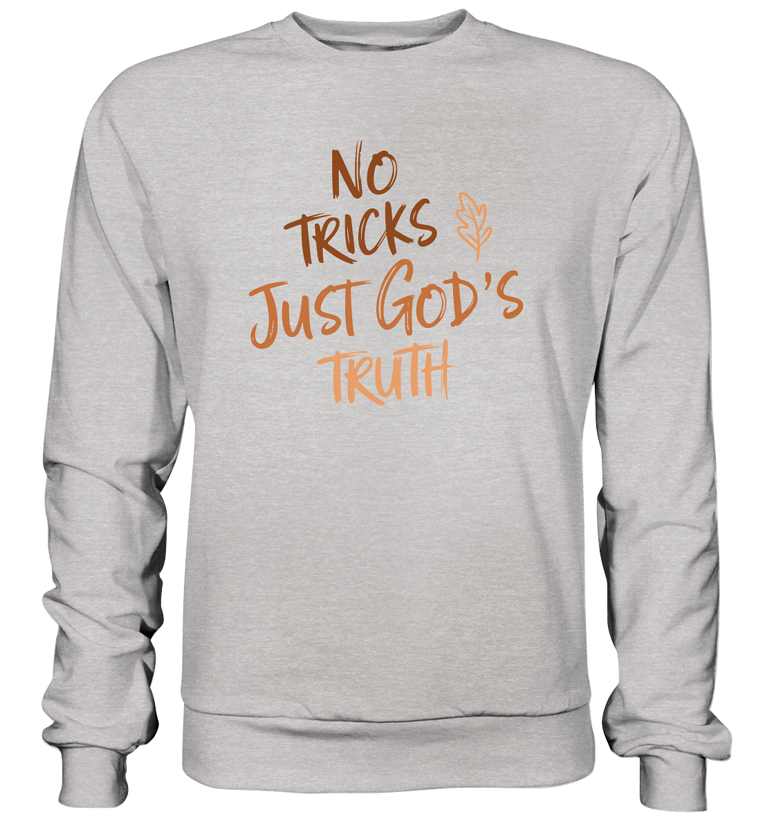 No Tricks – Just God’s Truth | Christliche Kleidung & Geschenke im Retro-Design für Herbst & Halloween - Premium Sweatshirt