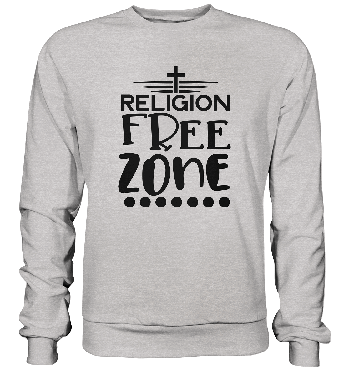 Religion Free Zone | Christliche Kleidung & Geschenke mit Botschaft - Premium Sweatshirt