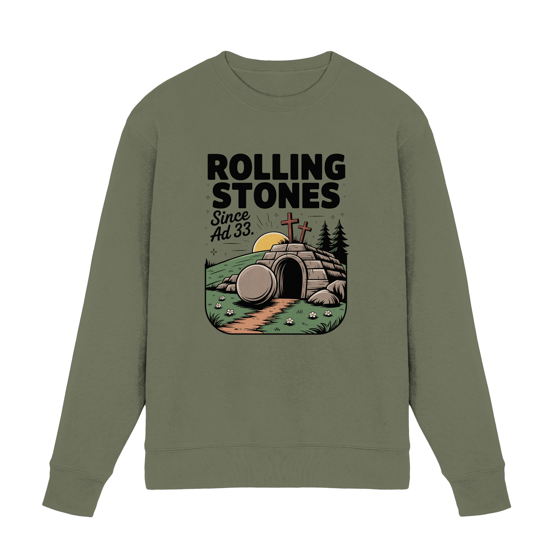 The Stone Was Rolled Away – Since AD 33 - Premium Sweatshirt