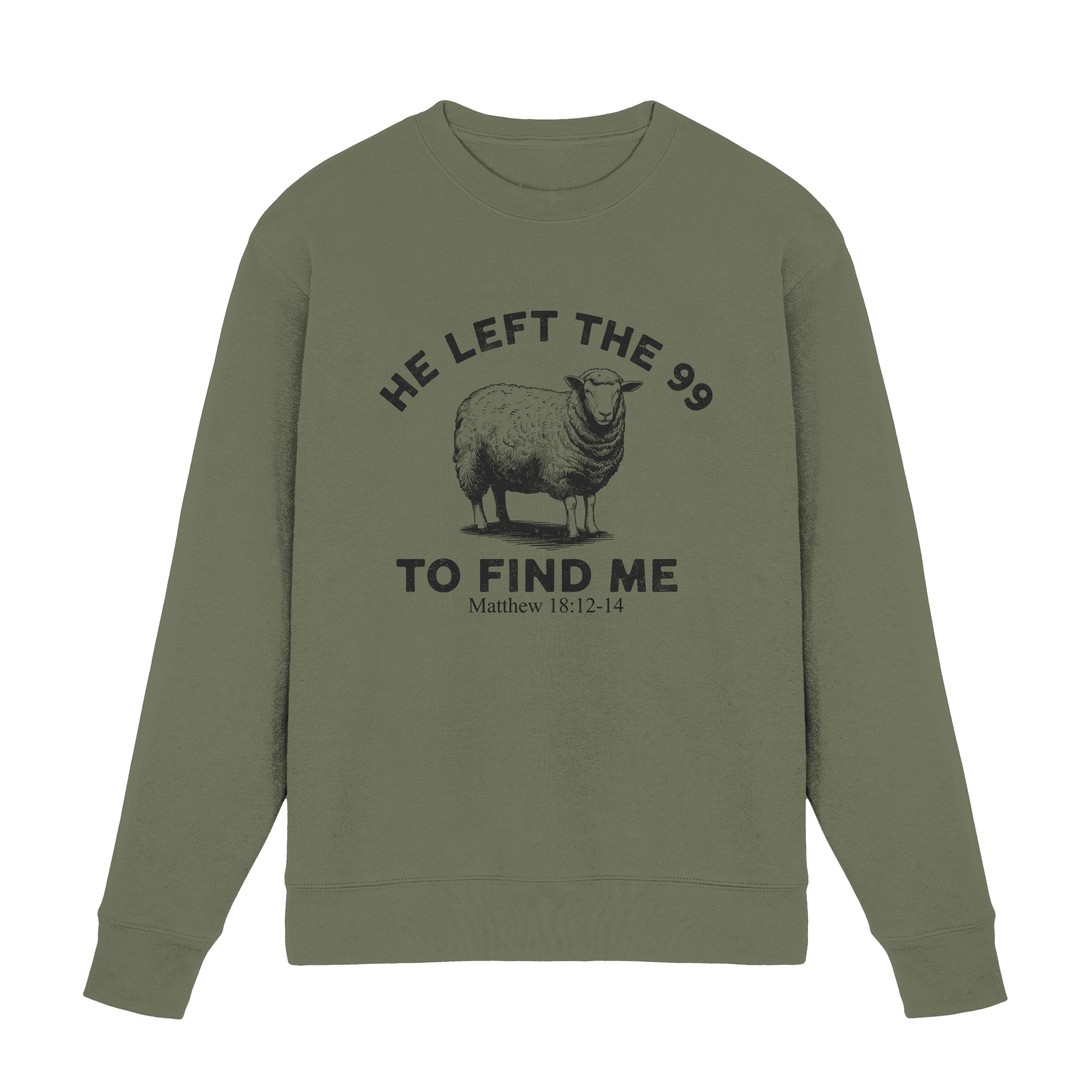 He Left the 99 to Find Me | Persönliches Glaubensbekenntnis - Premium Sweatshirt
