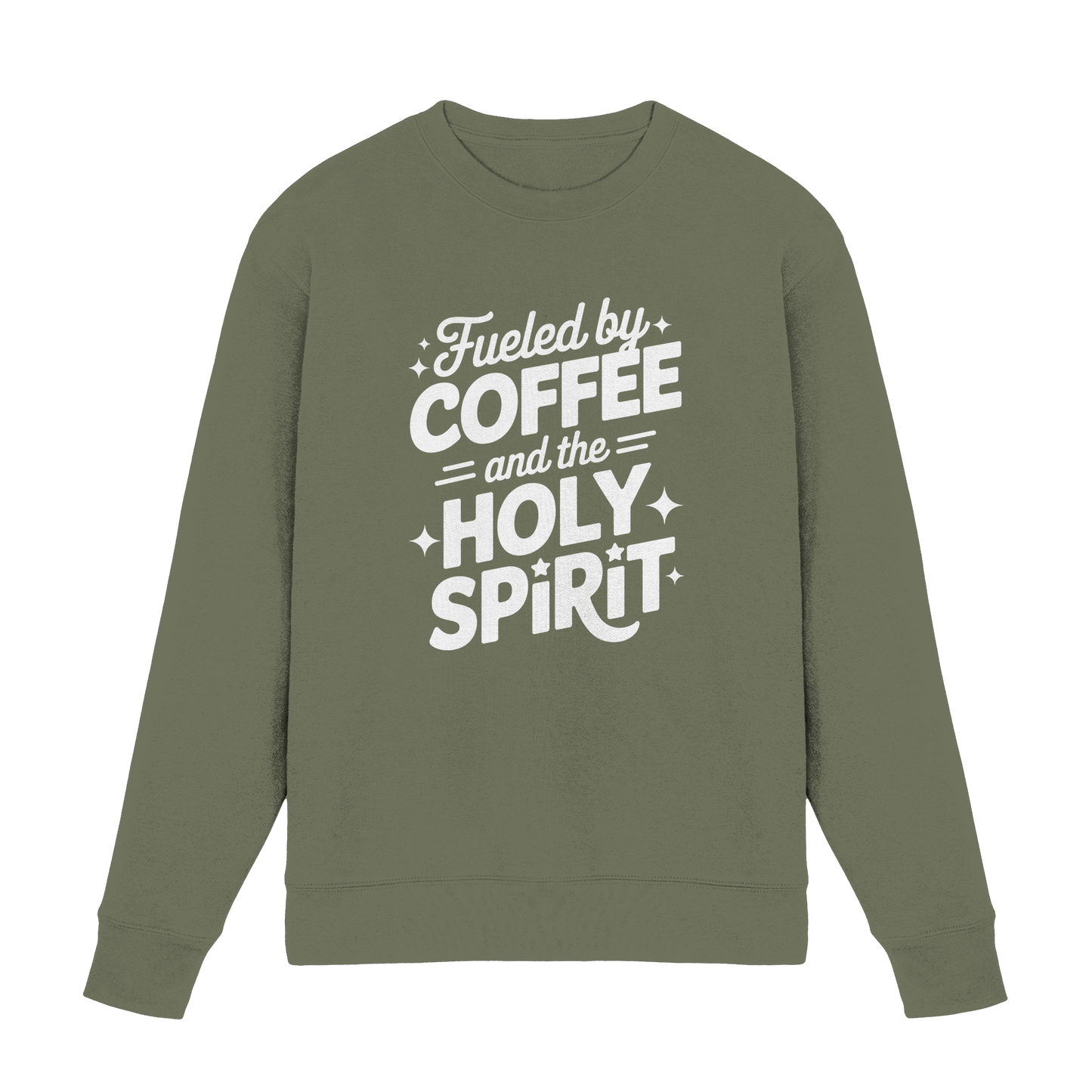 Fueled by Coffee & the Holy Spirit – Alltag mit Kraft von oben - Premium Sweatshirt