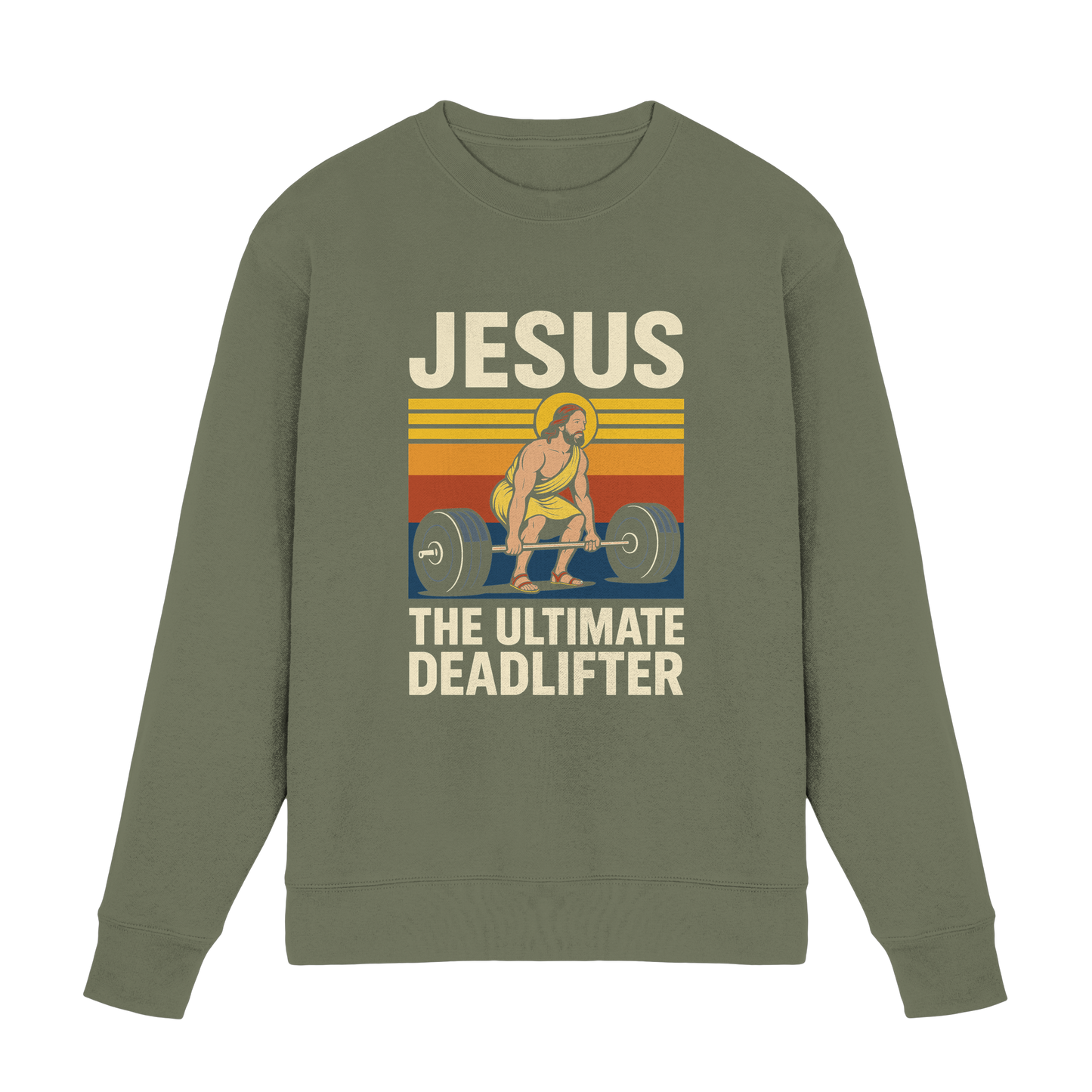 Jesus Deadlifter – Jesus the Ultimate Deadlifter | Christliches Fitness Design - Premium Sweatshirt