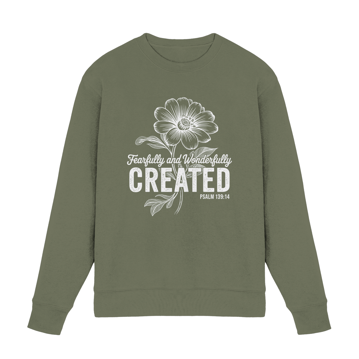 Fearfully and Wonderfully Created – Floral Grace Design - Premium Sweatshirt