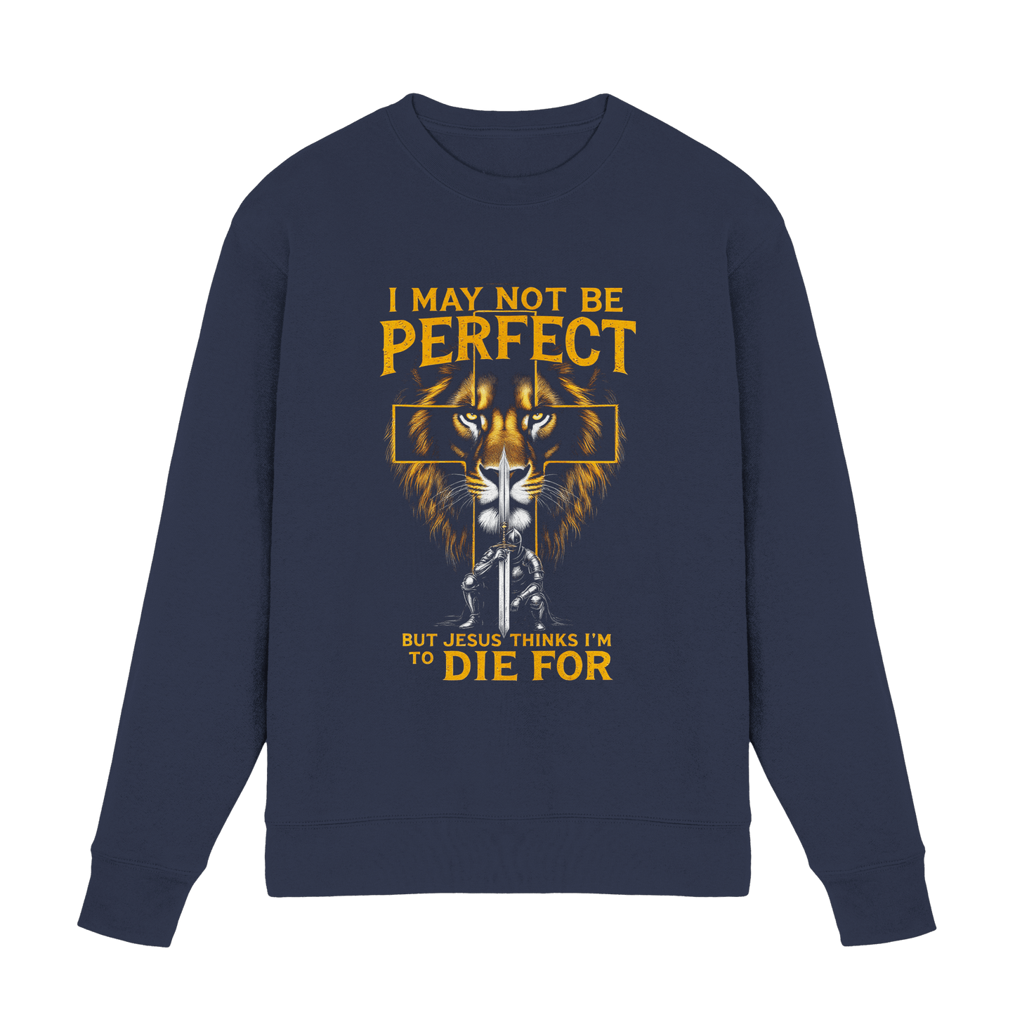 I May Not Be Perfect, But Jesus Thinks I’m to Die For | Christliches Design mit Botschaft der Gnade - Premium Sweatshirt