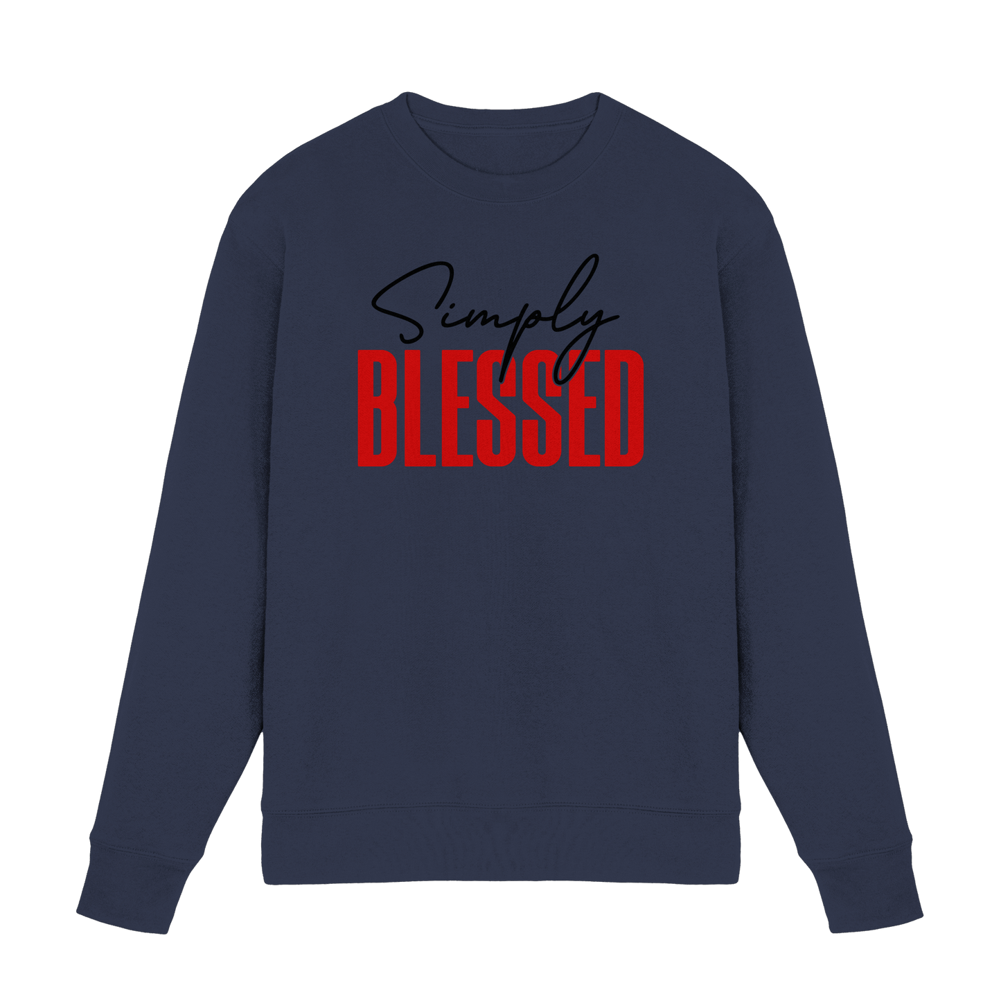 Simply Blessed | Christliches Design mit klarer Botschaft - Premium Sweatshirt